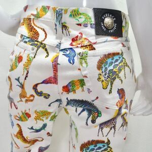 Rare Versace 1990s Fantasy Animal Print Jeans